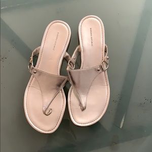 Silver Banana Republic Sandals